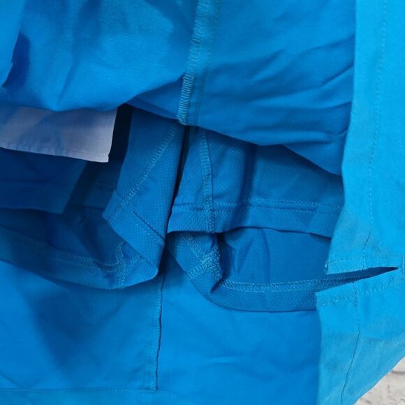 Adidas Women's Climacool Golf Tennis Skort Sporty Skirt Solar Blue Knit Short - Picture 5 of 10